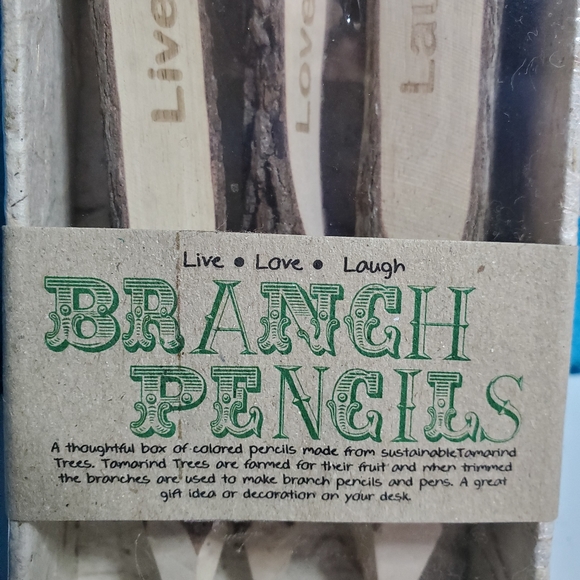NEW 3 Branch Pencils - Set of 3 Tree Branch - Live Laugh Love Wedding FarmDecor - Picture 5 of 8